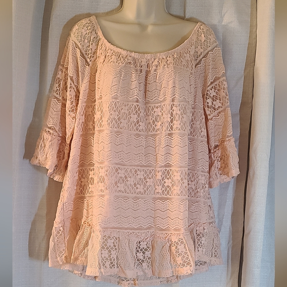 Style & Co Lace Top Women's 2X